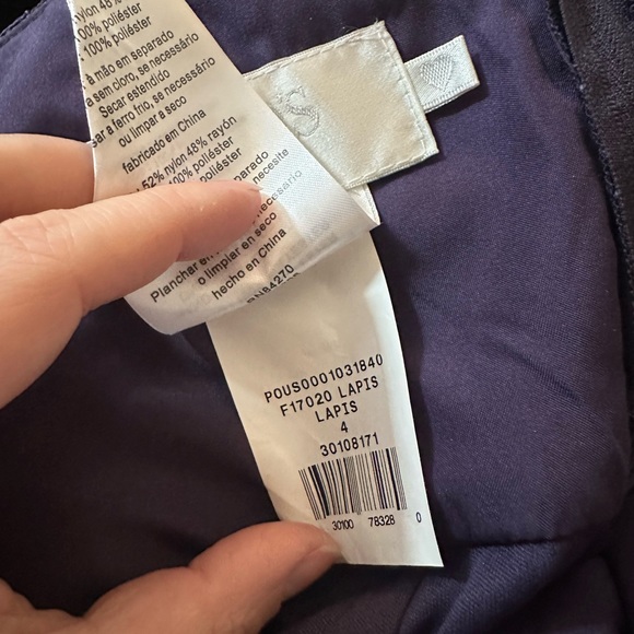 David’s Bridal Lapis Bridesmaid Dress - Picture 4 of 4